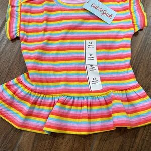 Cat & Jack Multicolor Striped Top